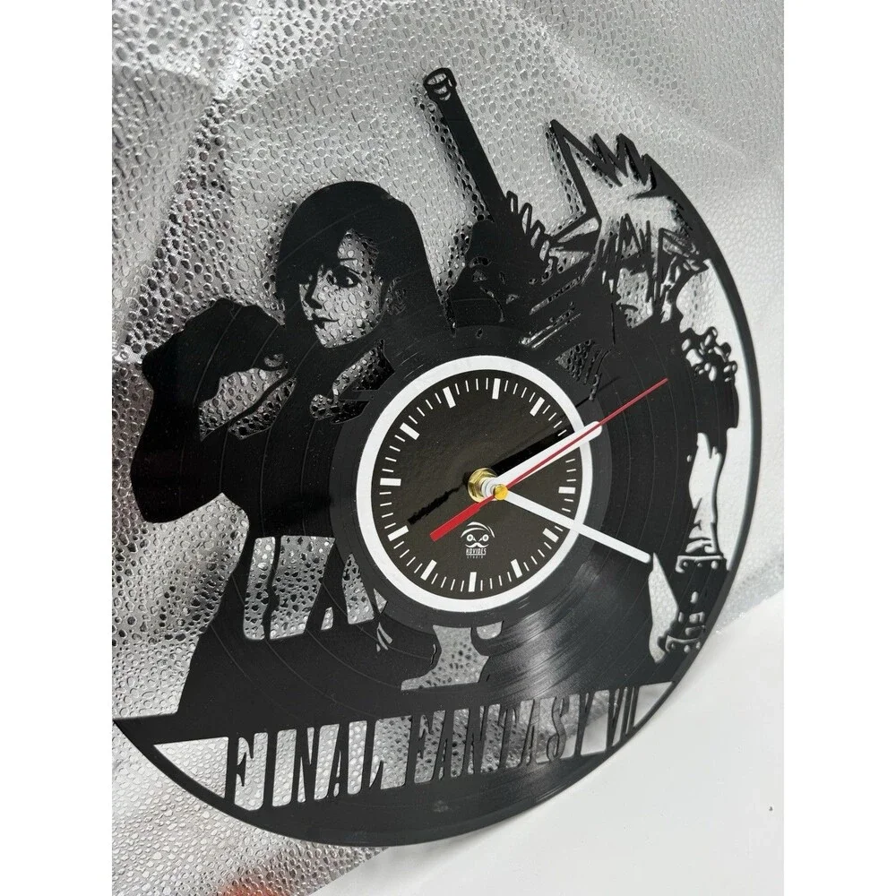 Final Fantasy VII 7 / FFVII / FF7 Game Vinyl Record Clock